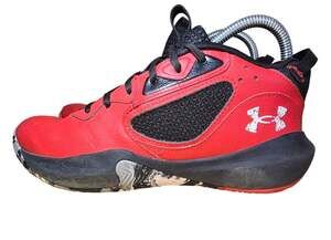 Under Armour Shoes Youth 7 Red Blue UA Lockdown 6 Basketball 3025616-600